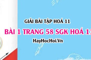 Giải bài 1 trang 58 SGK Hoá 11: Phân bón hoá học, phân đạm, phân lân, phân kali, phân vi lượng